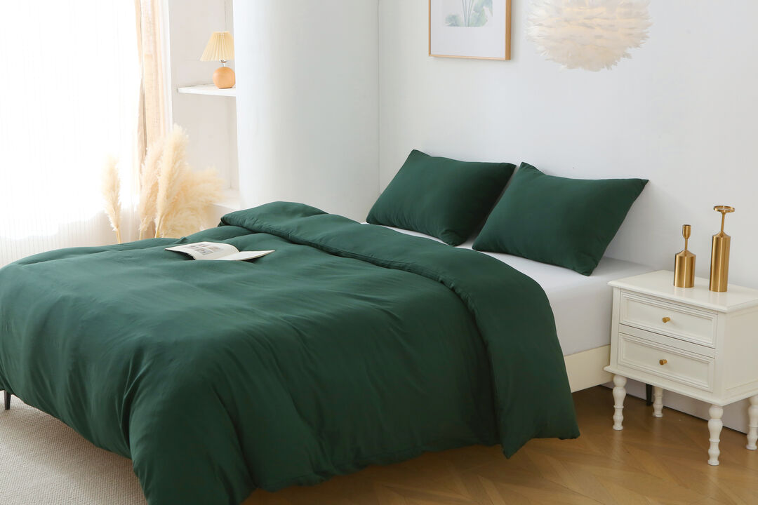 Duvet Cover Set 3 Piece Bedding with Pillow Shams Comforter Not Included