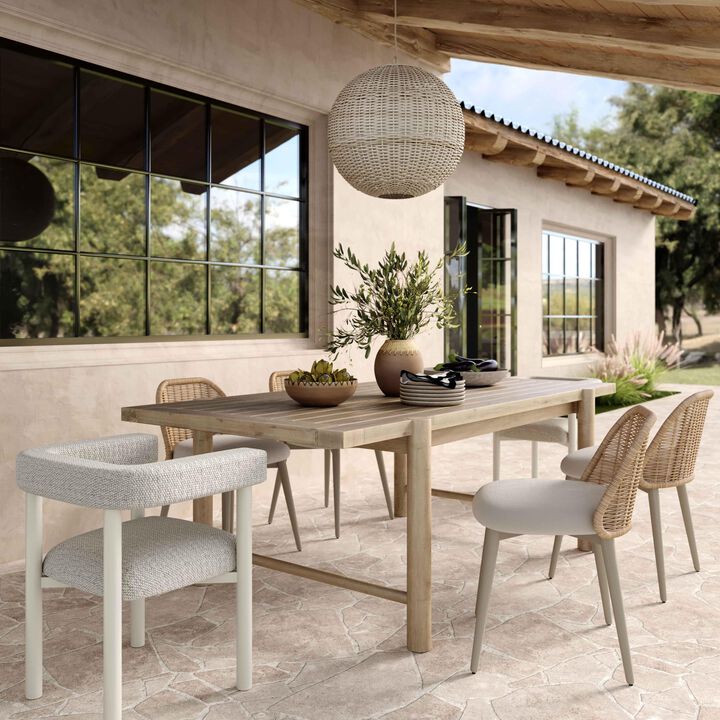 Alexa Cream Outdoor Dining Chair