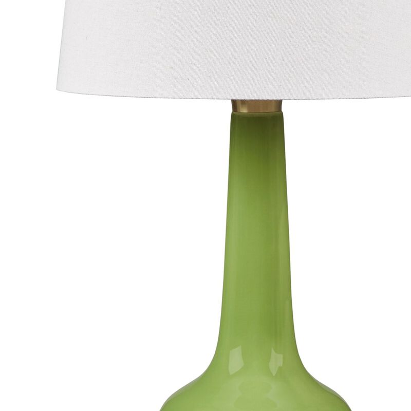 Gracie Mills Lopez Genie Glow Ceramic Gold Metal LED Table Lamp