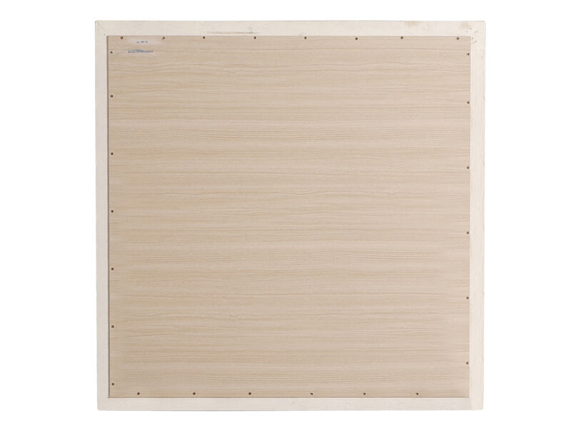 38 in. x 38 in. Classic Square Wood Framed Dresser Mirror