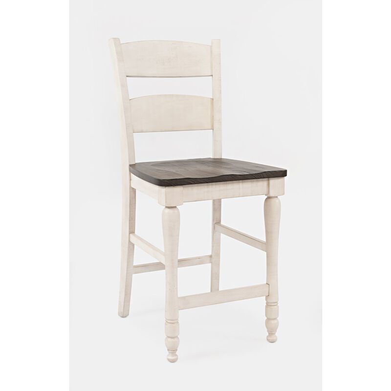 Jofran Seven Piece Reclaimed Solid Wood Counter Height Round Dining Set