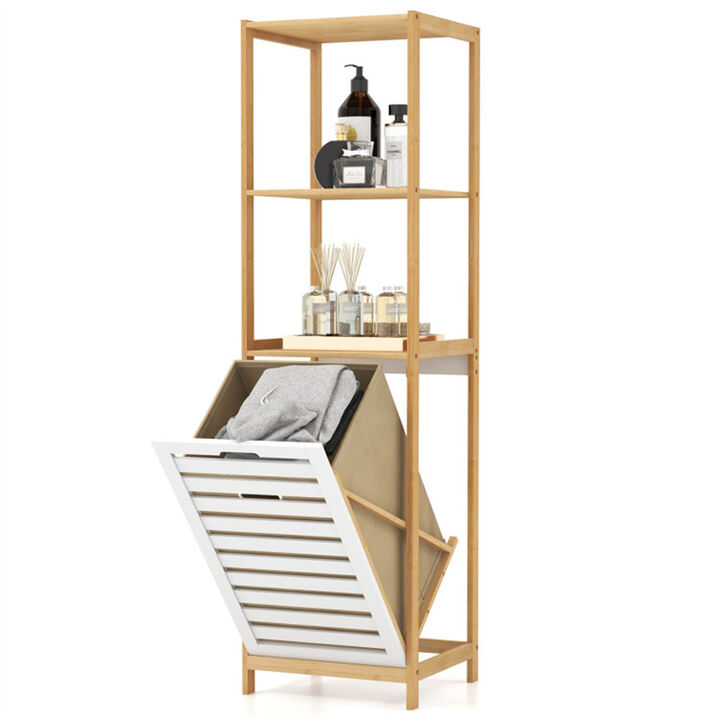 Space-Saving Bathroom Rack with Multiple Shelves for Extra Storage