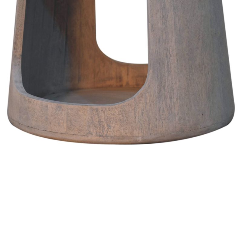 Artisan Furniture Solid Wood Acid Wash Open Side Table