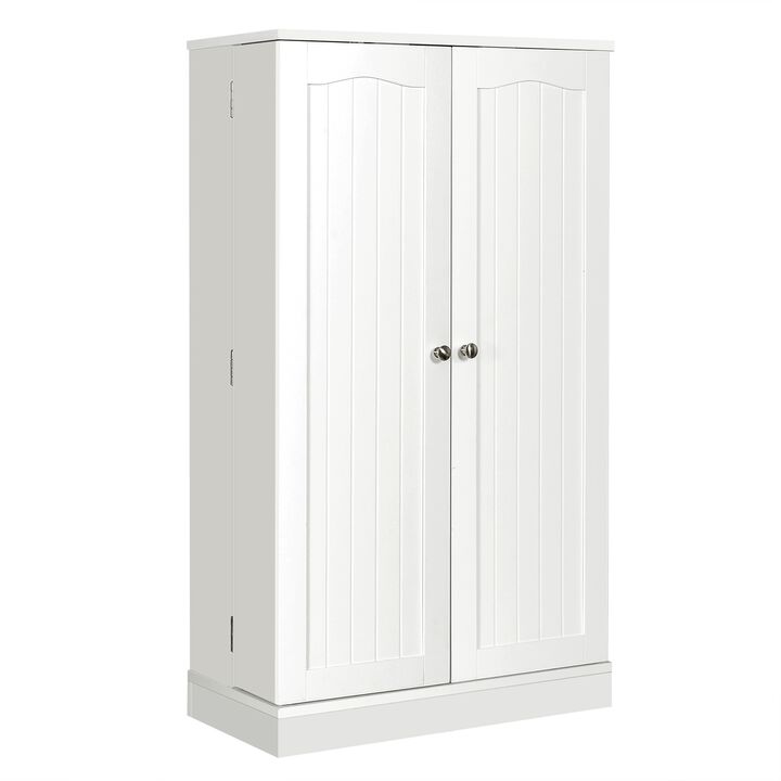 17-Tier Kitchen Pantry Cabinet with 2 Doors and 6 Adjustable Shelves
