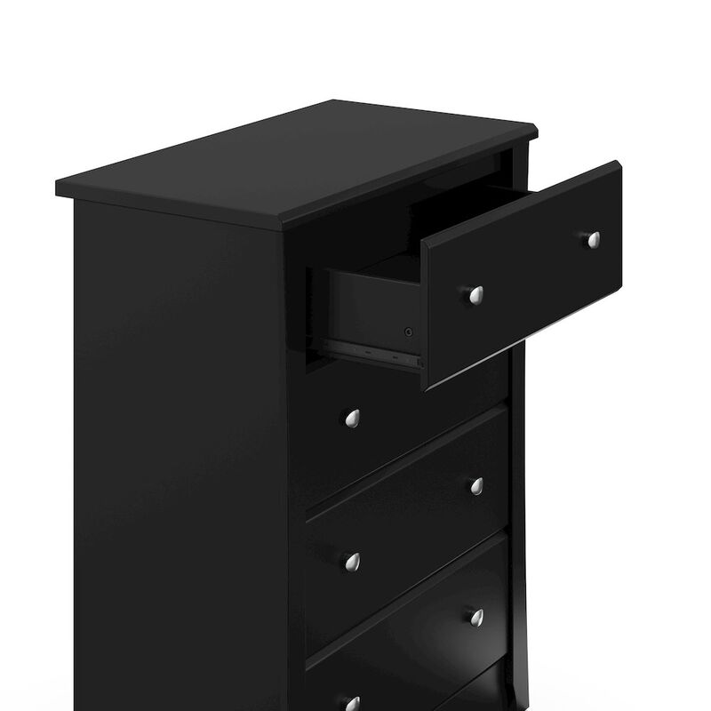 Storkcraft Crescent 4 Drawer Chest (Black) – GREENGUARD Gold Certified