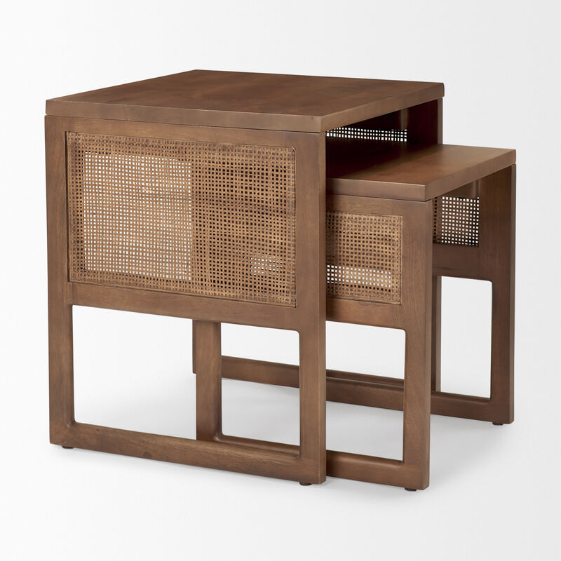 Grier Brown Nest Accent Table