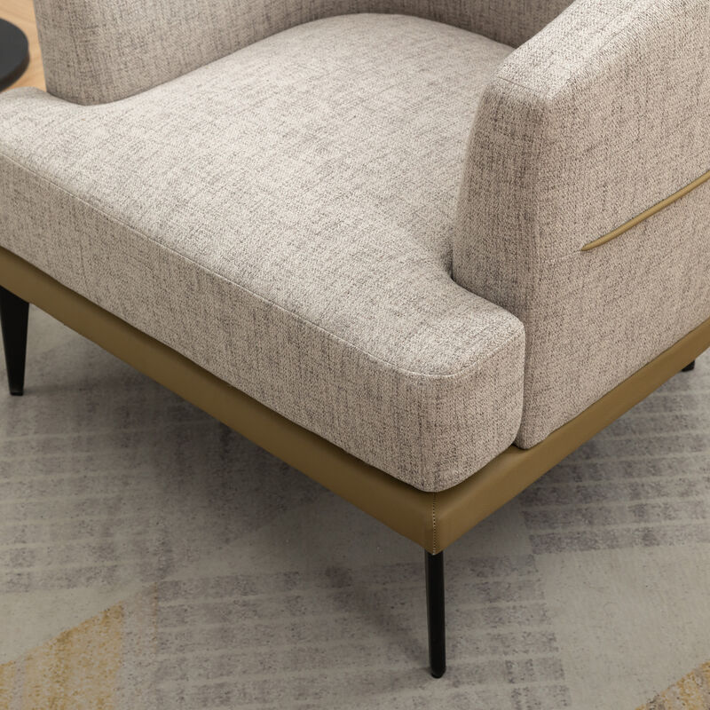 Merax Modern  Barrel Chair Upholstered Accent Chair