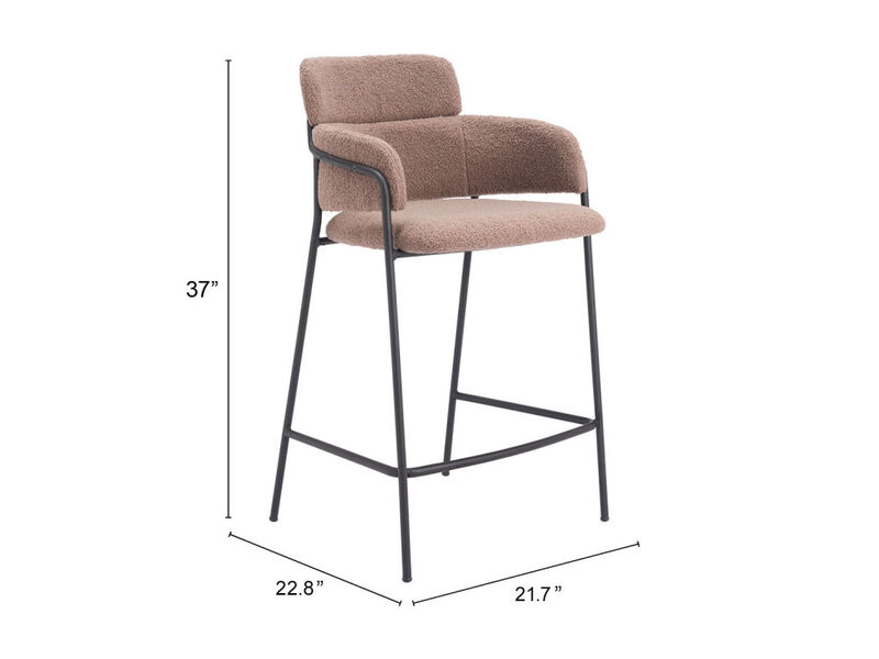 Marcel Counter Stool (Set of 2) Brown