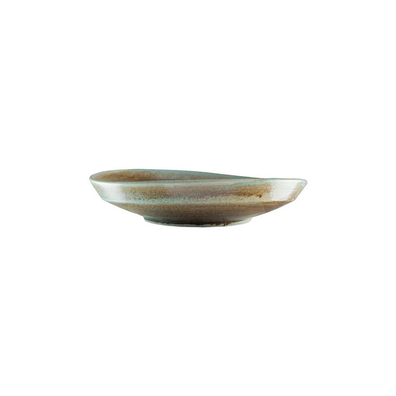Coral dia.11.5" h:2.5" 55 oz. Round Decorated Porcelain Bowl