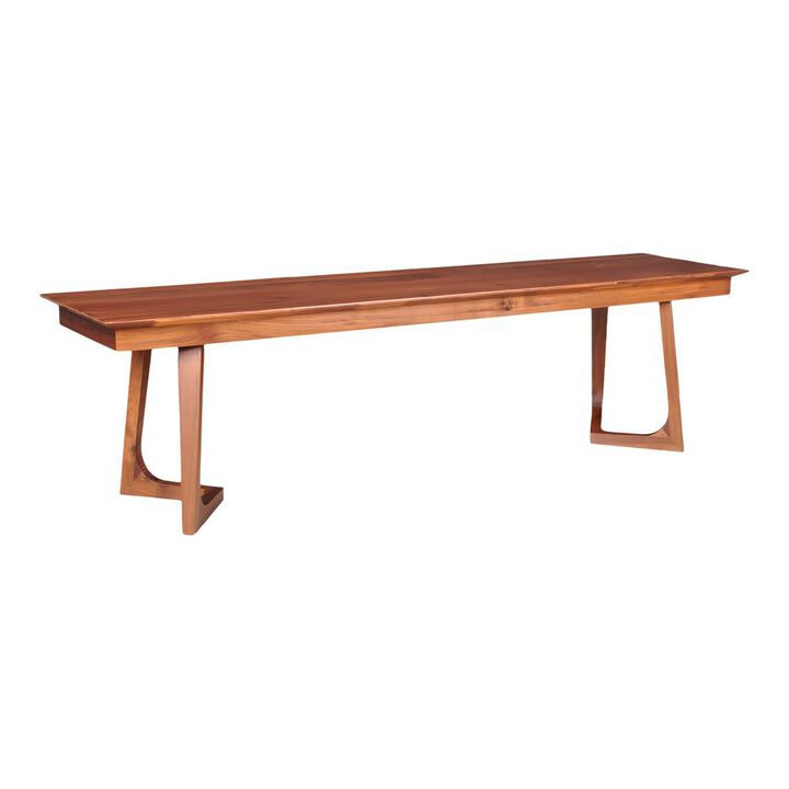 Moe's Home Collection Godenza Bench Walnut