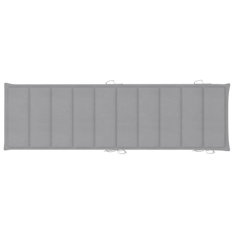 vidaXL Sun Lounger Cushion Gray 73.2"x22.8"x1.6"