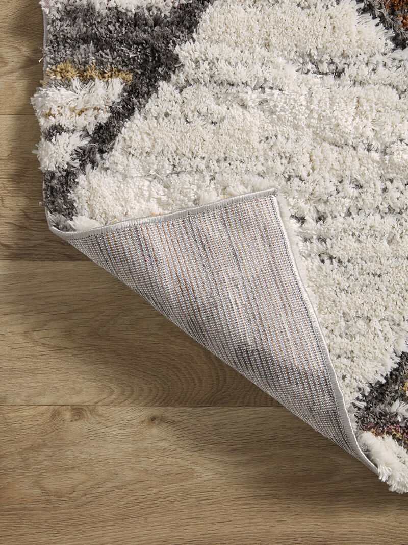 Levitt LEV05 Ivory/Fiesta 7'10" x 10' Rug
