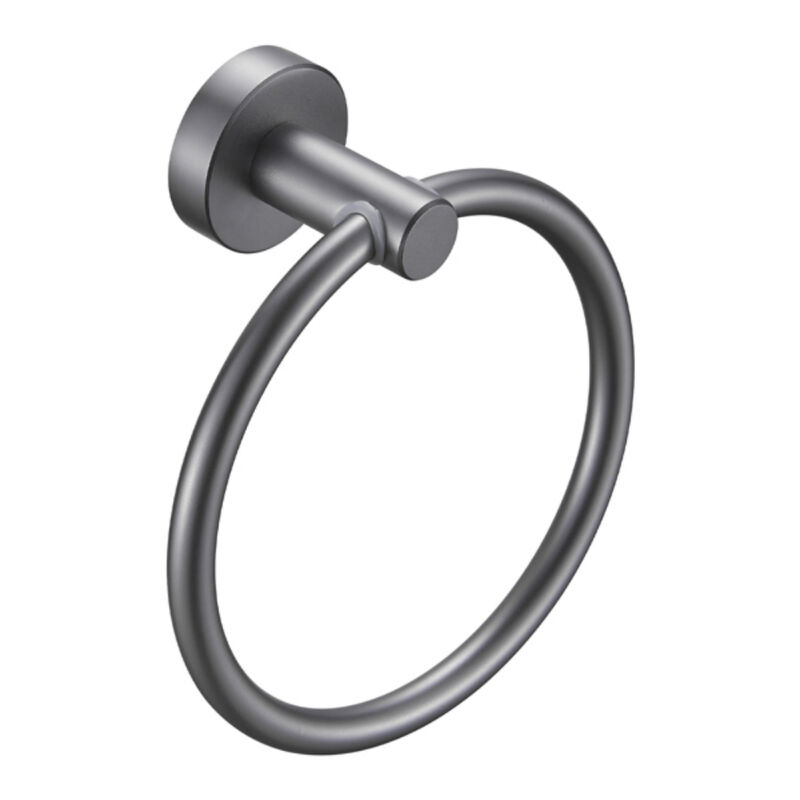 Gunmetal Bathroom Hand Towel Ring, Durable Space Aluminum