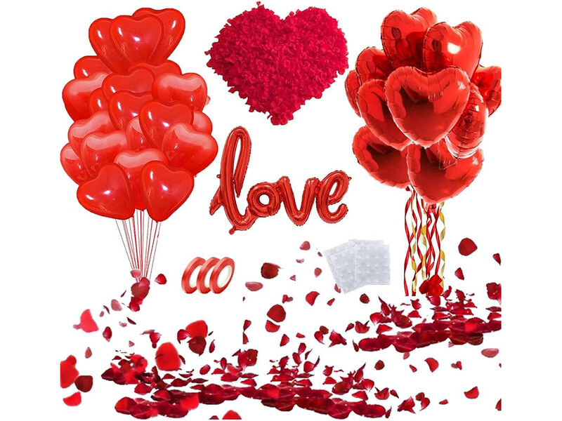 50 pieces Red Petals for Valentines Day,Propose Marriage,Wedding Party