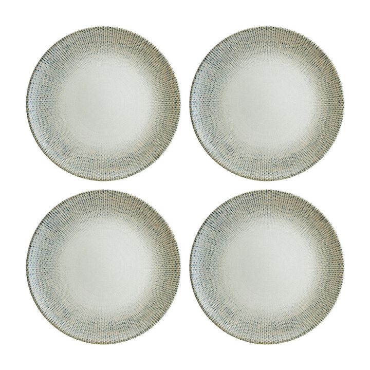 Sway dia.10.5" Round Decorated Porcelain Plate (Set of 4)