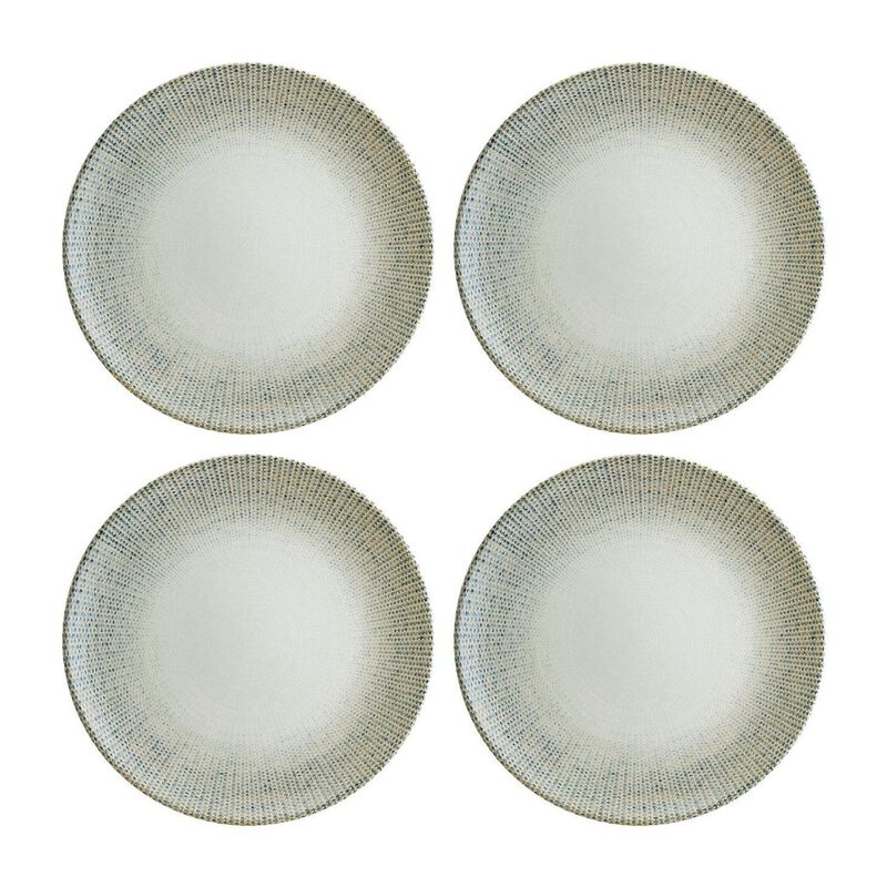 Sway dia.10.5" Round Decorated Porcelain Plate (Set of 4)
