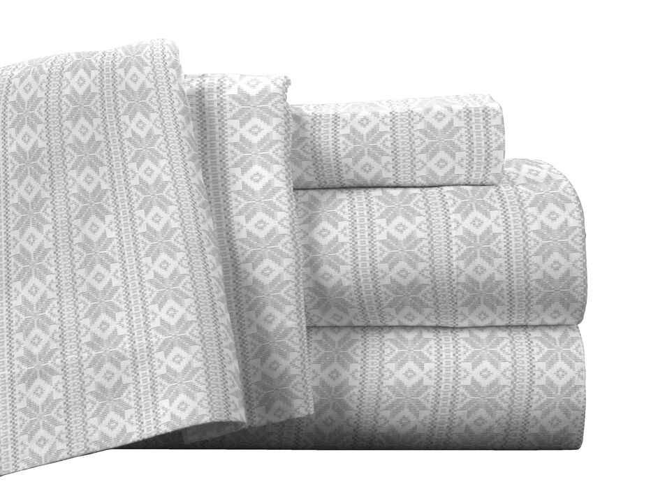 Pointehaven Superior Weight 175 GSM 100% Cotton White Solid Flannel Deep Pocket 3 pc Sheet Set, Twin