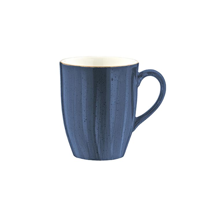Dusk dia.3.25" h:4.25" 11 oz. Round Blue Porcelain Mug (Set of 4)