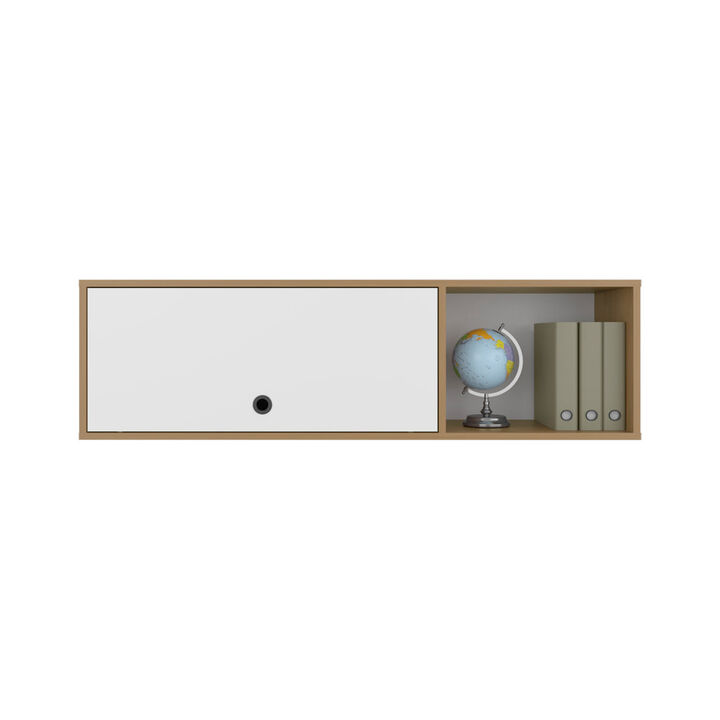 Tuckerman Wall Cabinet,  White/Macadamia