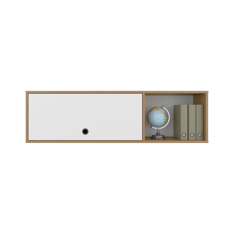 Tuckerman Wall Cabinet,  White/Macadamia