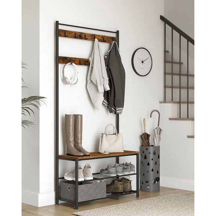 Hall Tree with Shoe Storage Bench