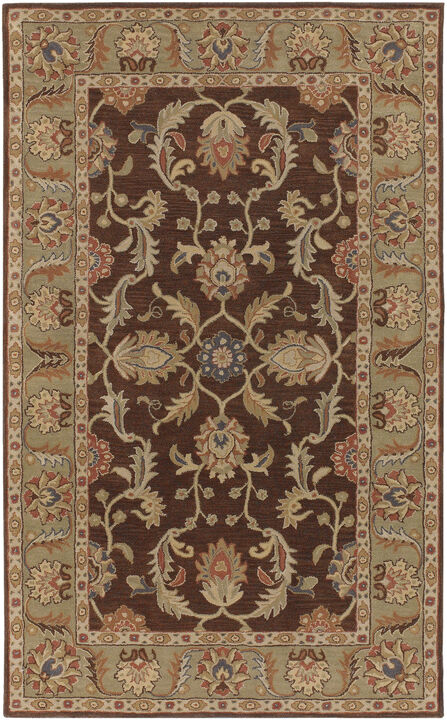 Caesar CAE-1007 8' x 10' Oval Brown Rug