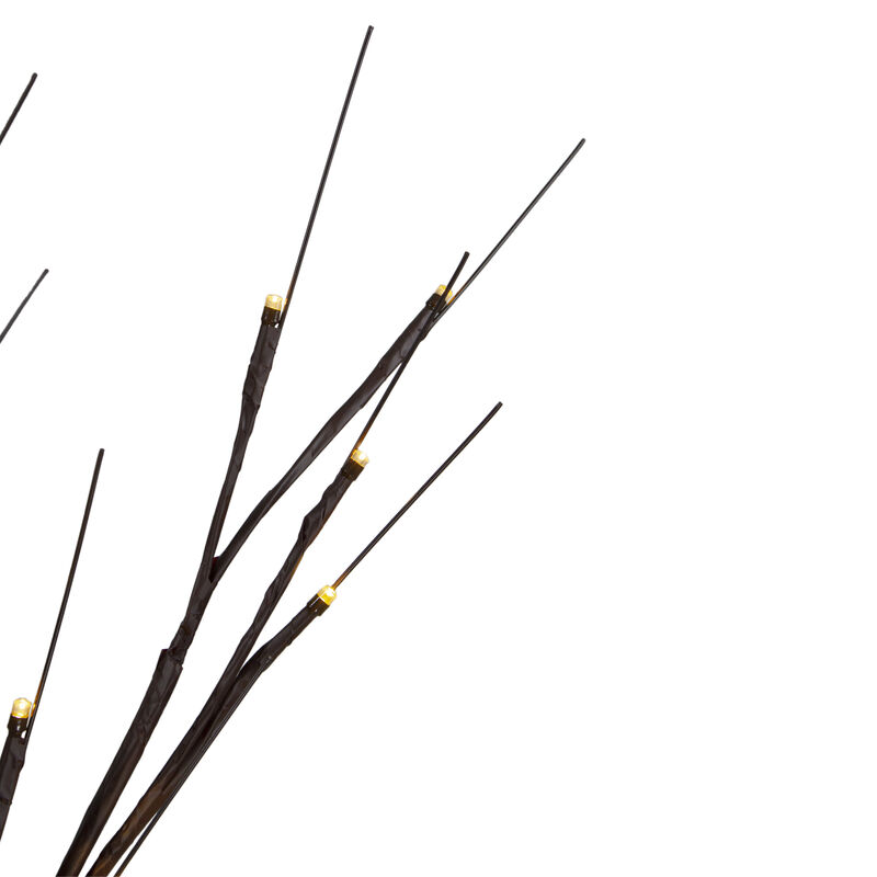 4' LED Lighted Christmas Brown Birch Twig Tree Outdoor Decoration - Warm White LIghts