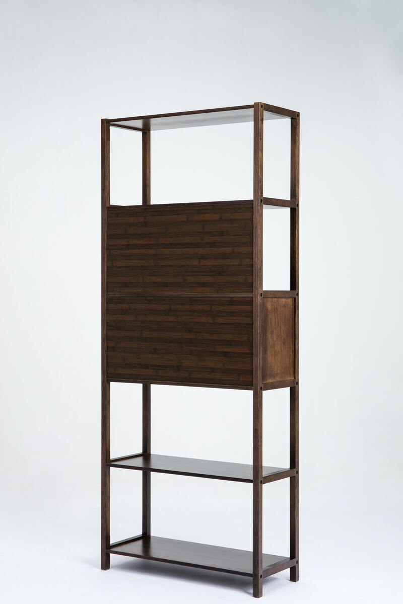 Boraam Selma Bookcase, Right, Cappuccino