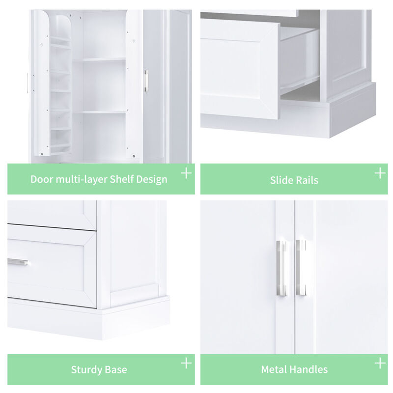 Merax Modern Tall Bathroom Storage Cabinet