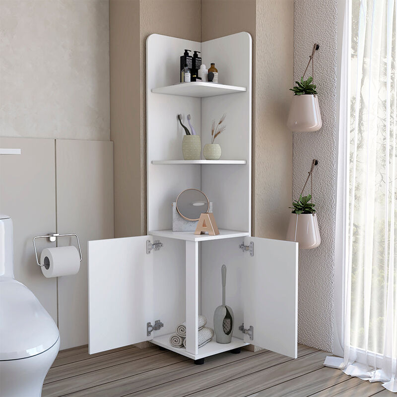 Cabinet Kairatu Freestanding, Bathroom, White