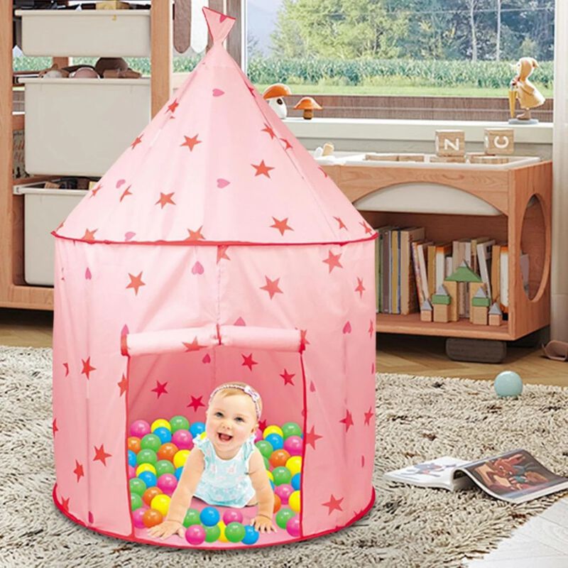 Children’s Princess Play Tent Foldable Castle for Indoor and Outdoor Use