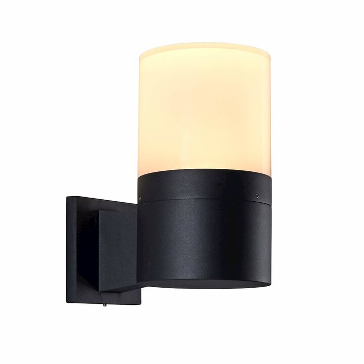 VONN Lighting Modern VOW1754BL 5-Watt Integrated LED Outdoor Wall Sconce in Matte Black