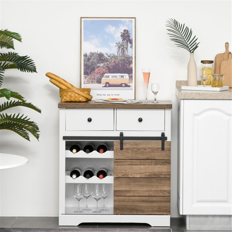 Multi-Purpose Sideboard Buffet Cabinet for Kitchen and Dining Room
