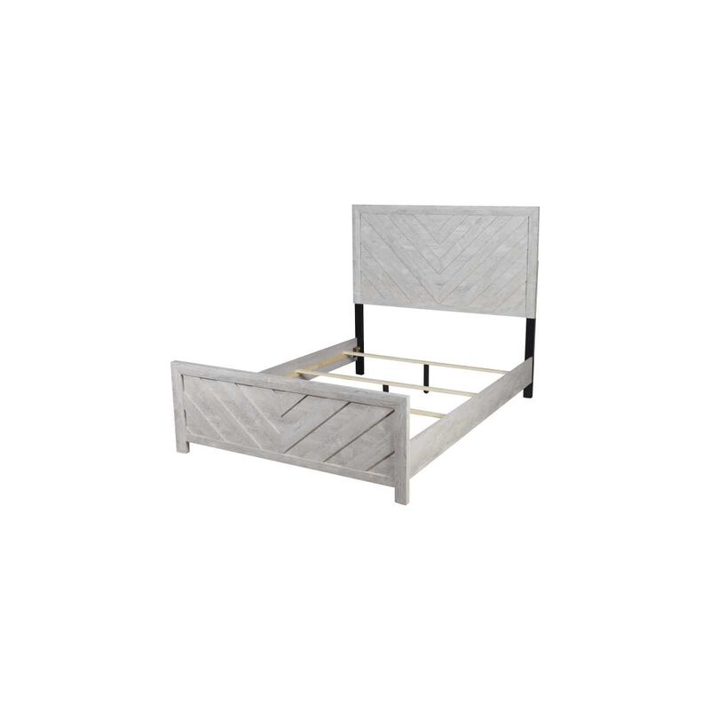 Streamdale Denver Modern Style Queen Bed Made With Wood In Gray