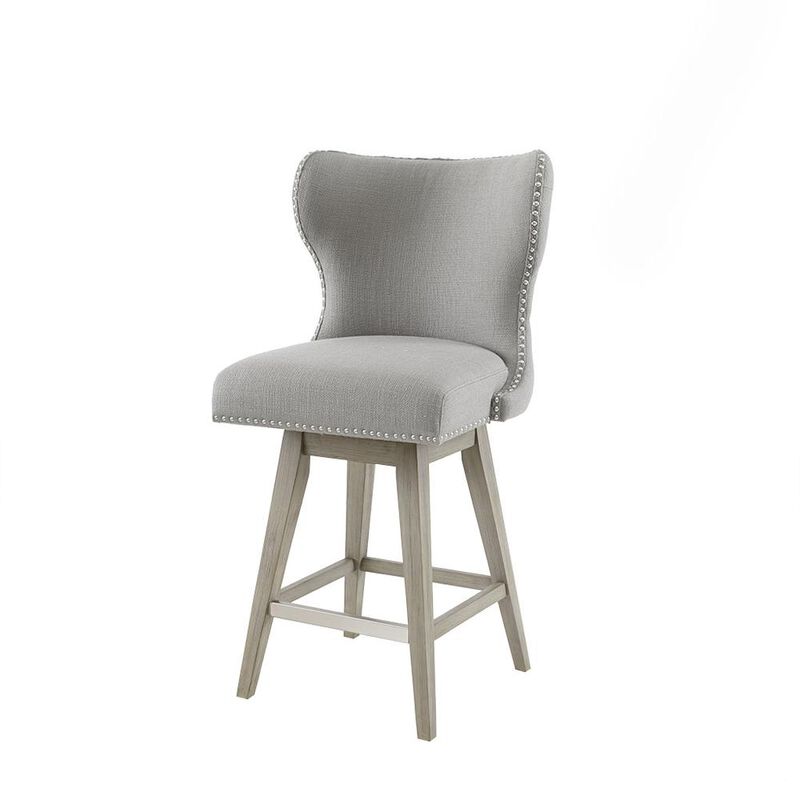 Belen Kox Elegant High Wingback Swivel Counter Stool, Belen Kox