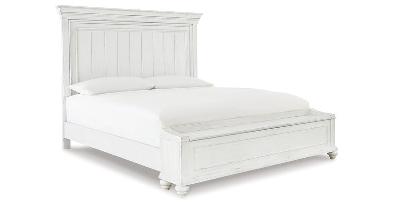 Kanwyn King Panel Bed W/Storage Bench