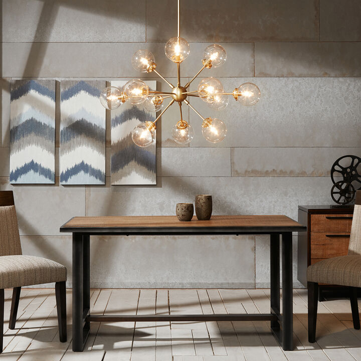 12-Light Chandelier With Oversized Globe Bulbs