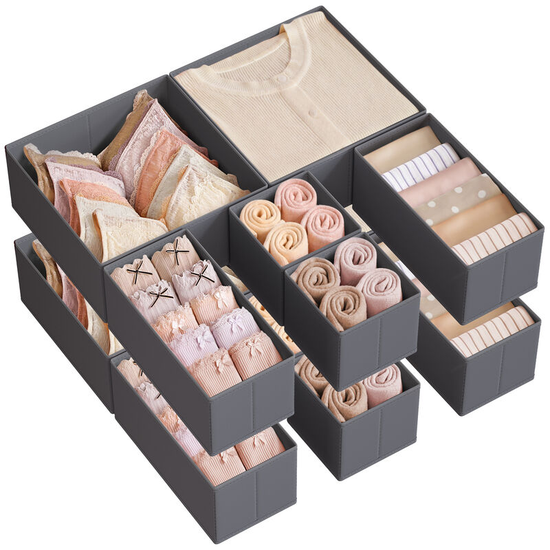 Drawer Organizer Set for Dresser Drawers – Adjustable and Versatile Storage Solutions