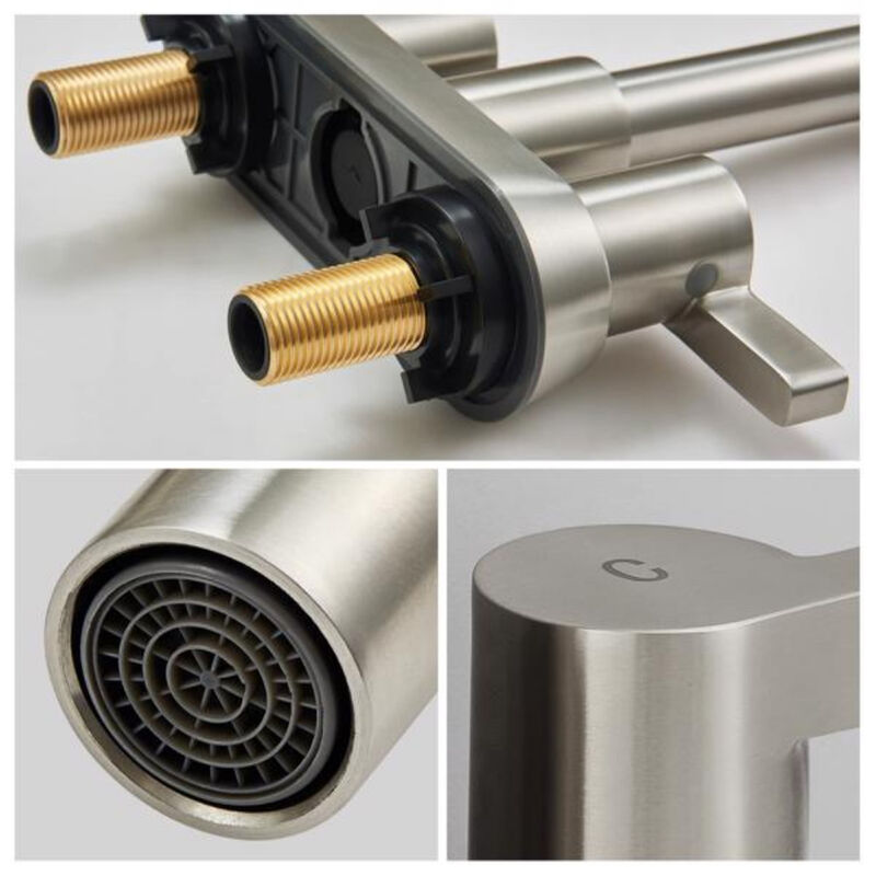 Bathroom Sink Faucet 2-Handle with Pop-Up Drain Assembly