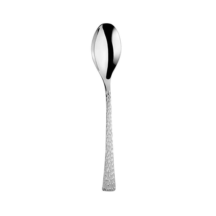 Flatware Artesia 7.25"  Silver Stainless Steel Dessert/Soup Spoon 18/10 (Set of 12)