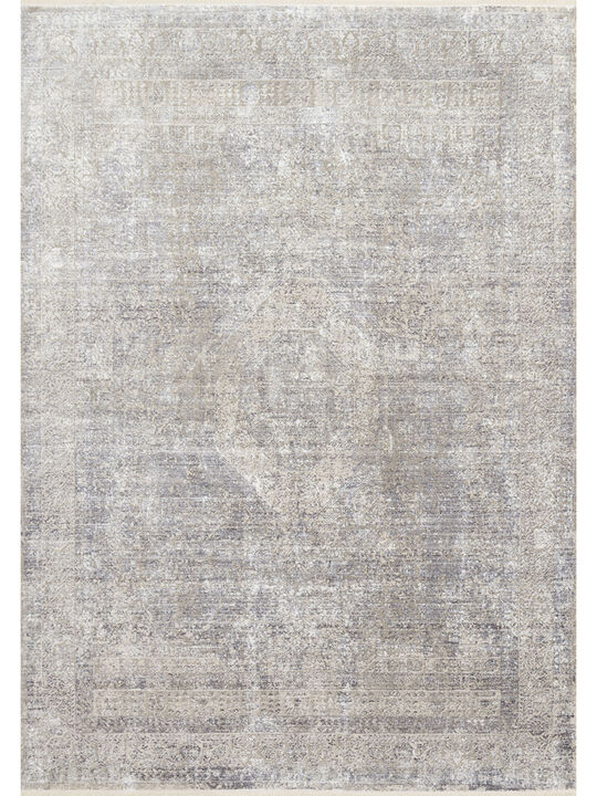 Franca FRN01 Silver/Pebble 3'7" x 5'8" Rug