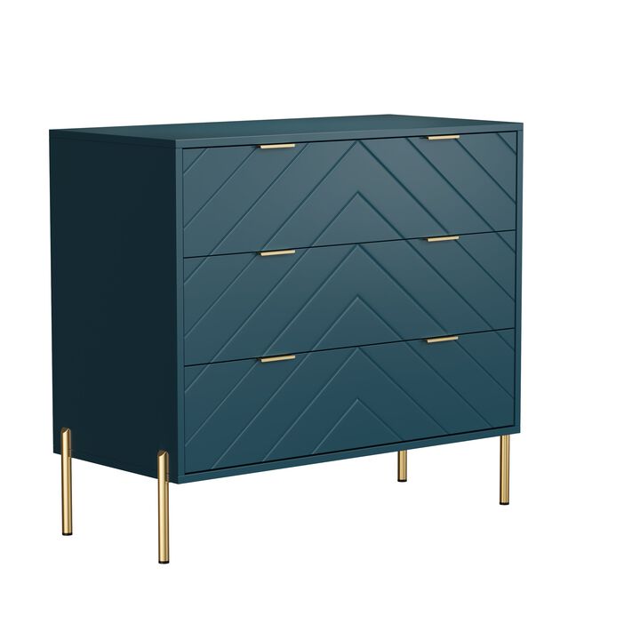 3-Drawer Dresser Chest Cabinet