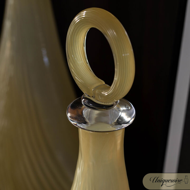 Unique 16-Inch Decanter Glass Vase