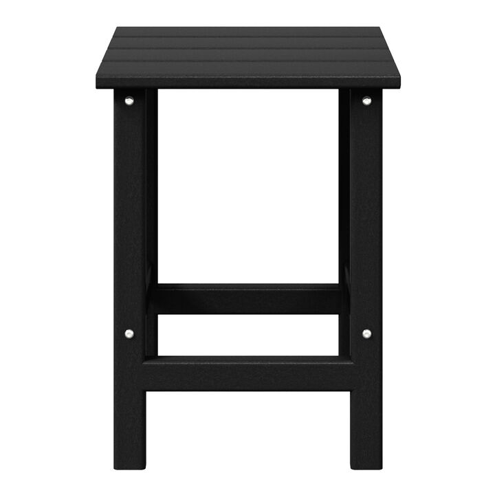 WestinTrends Westintrends 14" square outdoor Side table for Adirondack chair