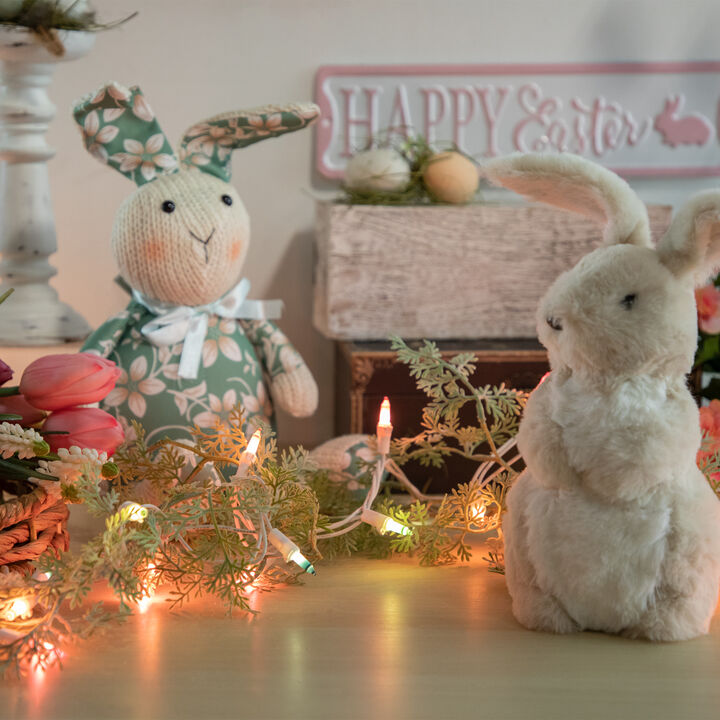 35-Count Pastel Multi-Color Mini Easter Light Set  7ft White Wire