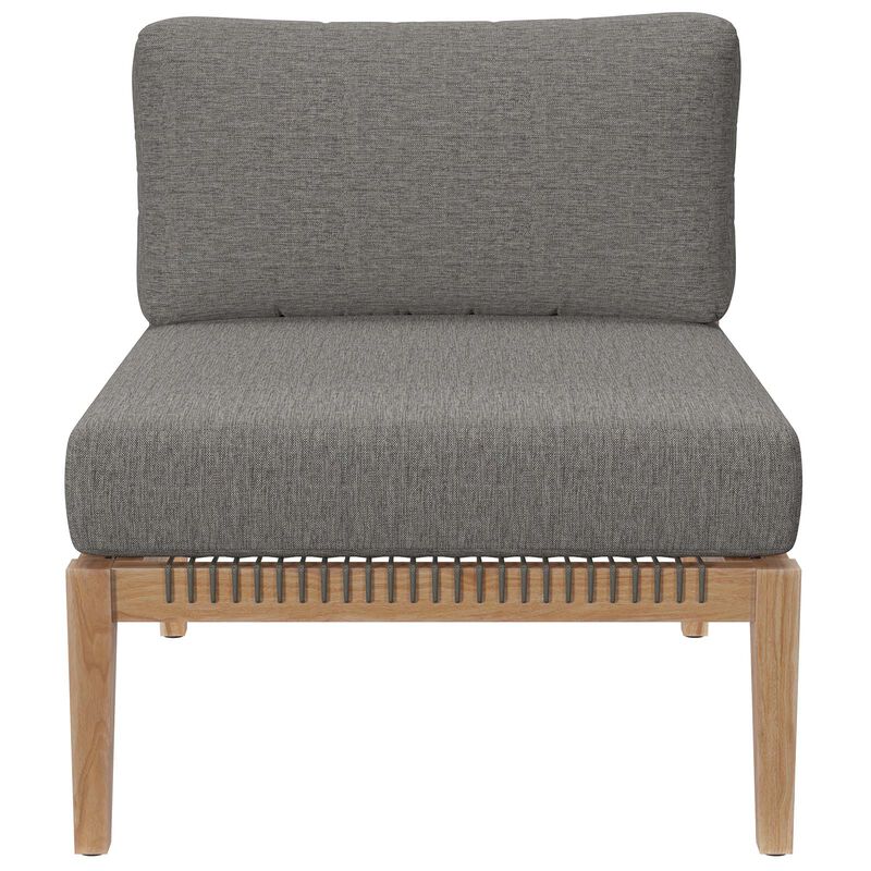 Modway - Clearwater Outdoor Patio Teak Wood Sofa