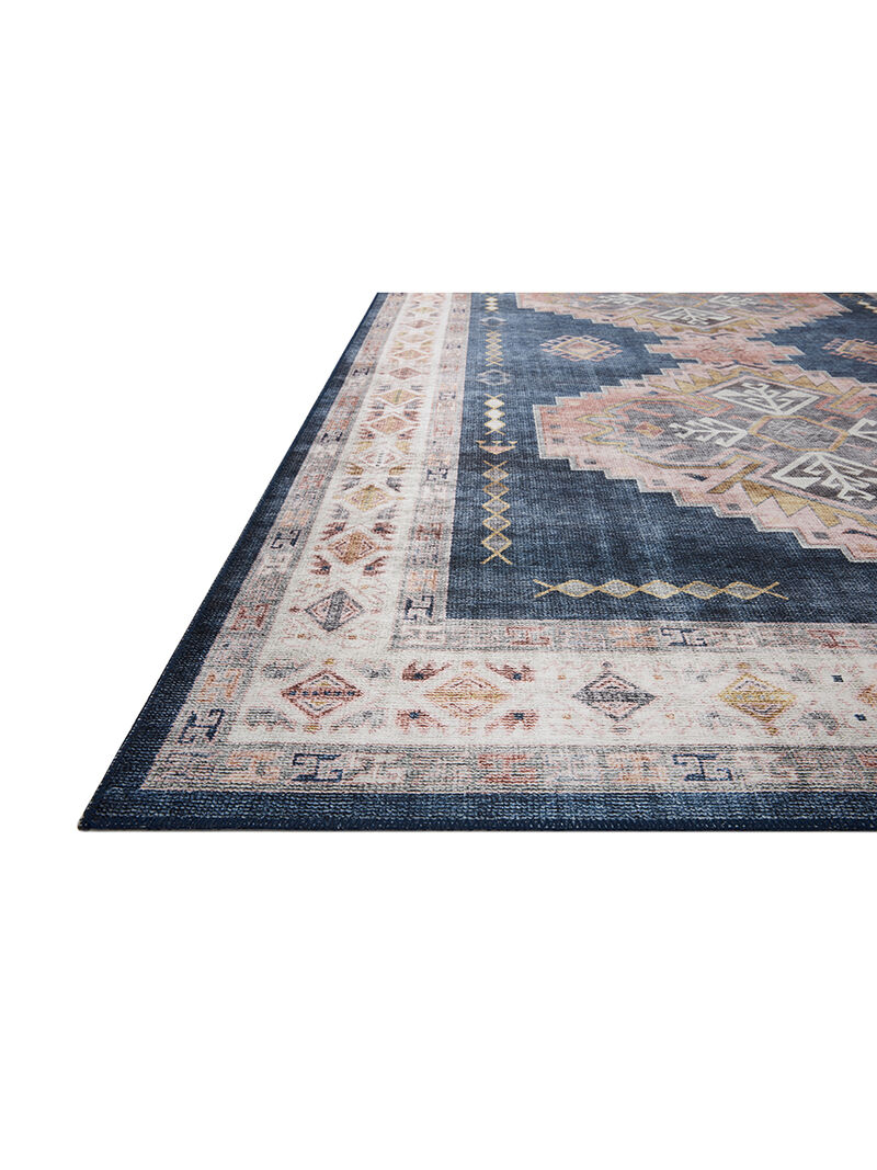 Heidi HEI03 Denim/Blush 3'6" x 5'6" Rug by Loloi II