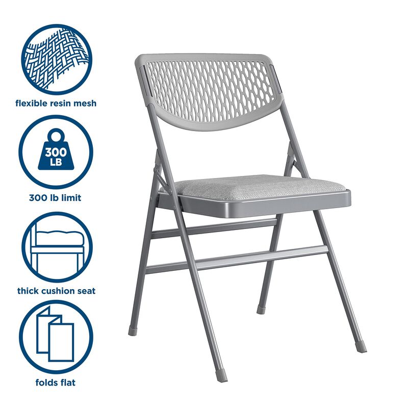 Ultra Comfort Commercial XL Premium Fabric Padded Folding Chair