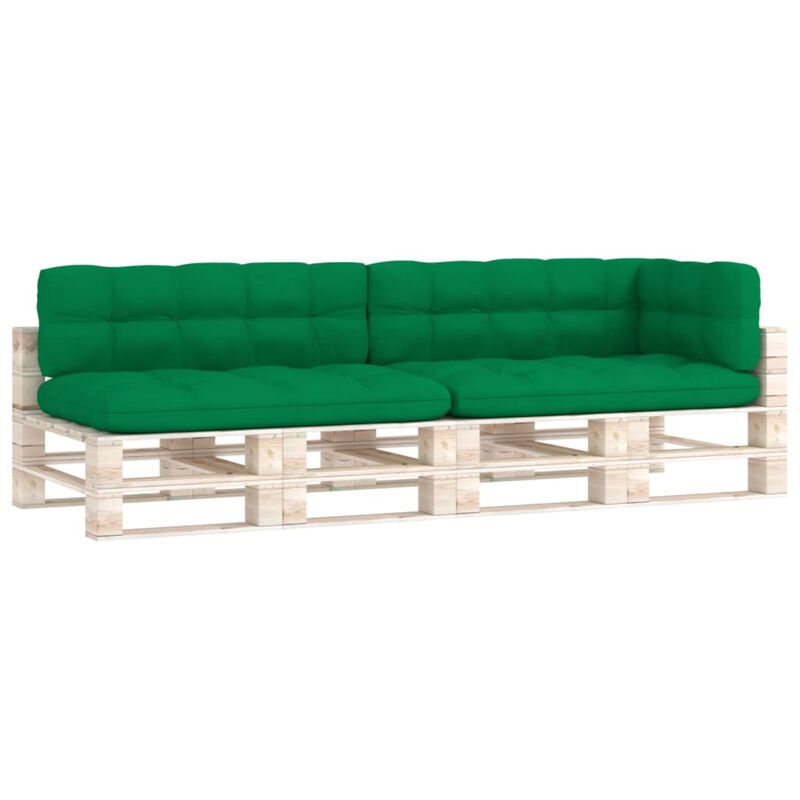vidaXL Pallet Sofa Cushions 5 pcs Green