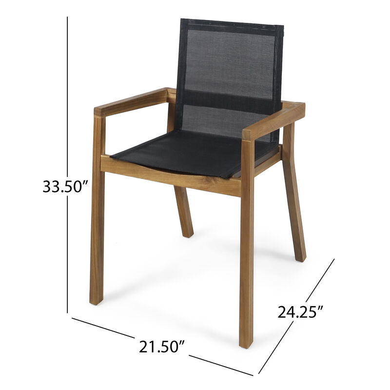 Merax 2 Pieces Dining Chairs for Outdoor Indoor